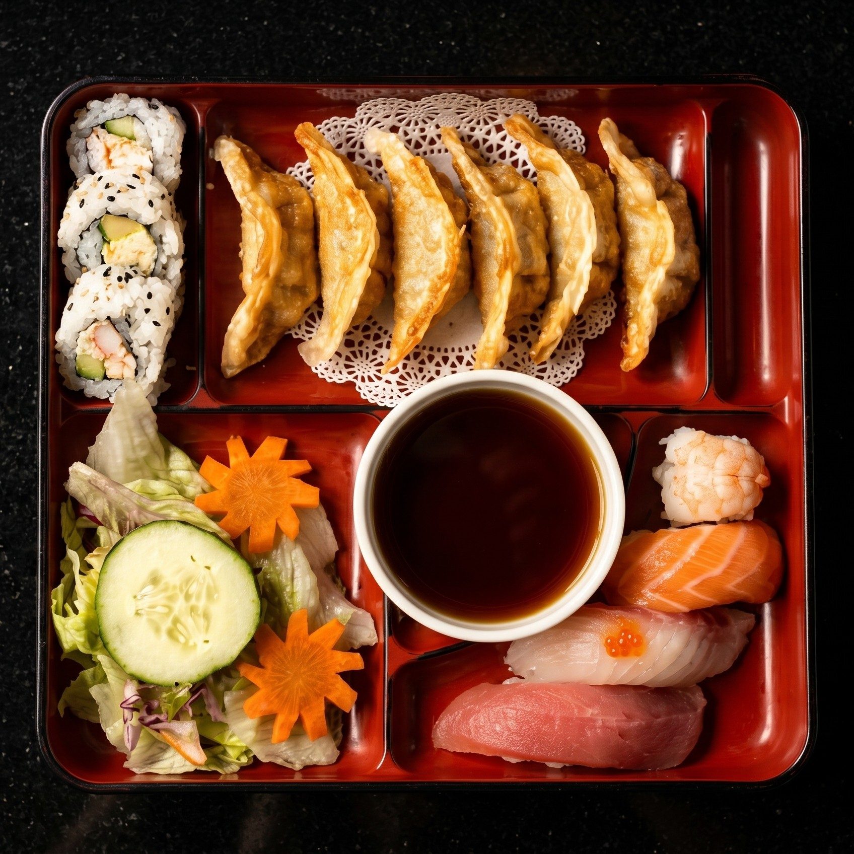 114. Tempura Lunch Bento.