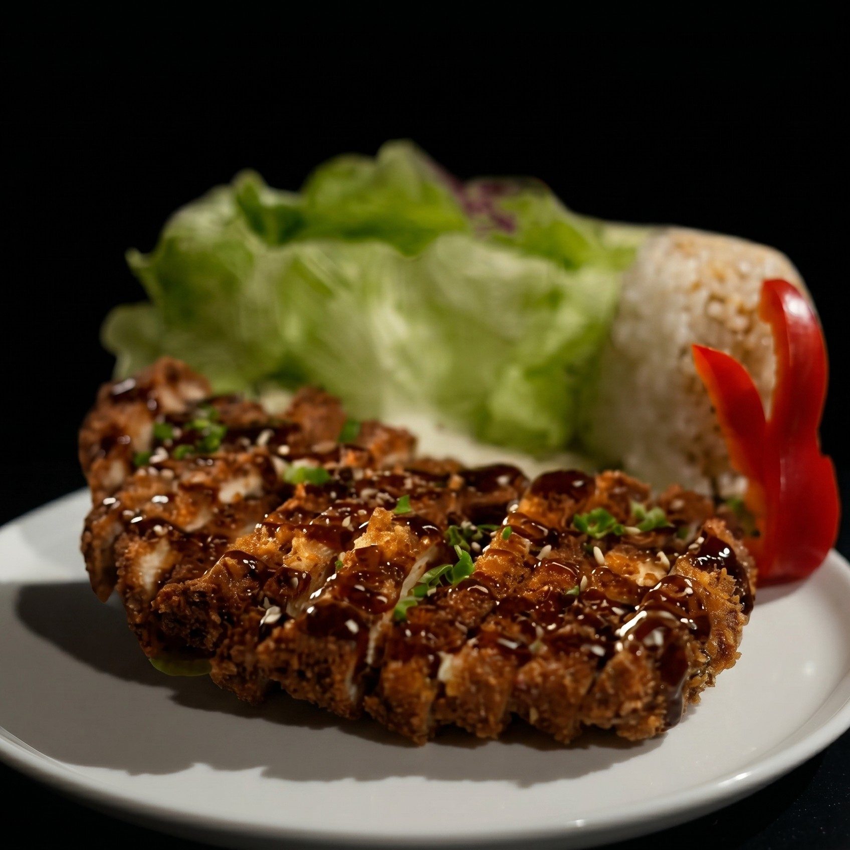 125. Chicken Cutlet Plate.