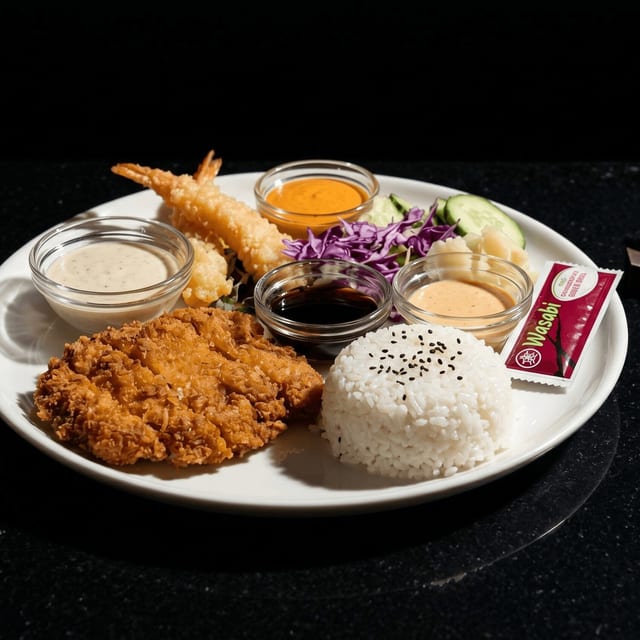 110. Chicken Cutlet Dinner Bento.