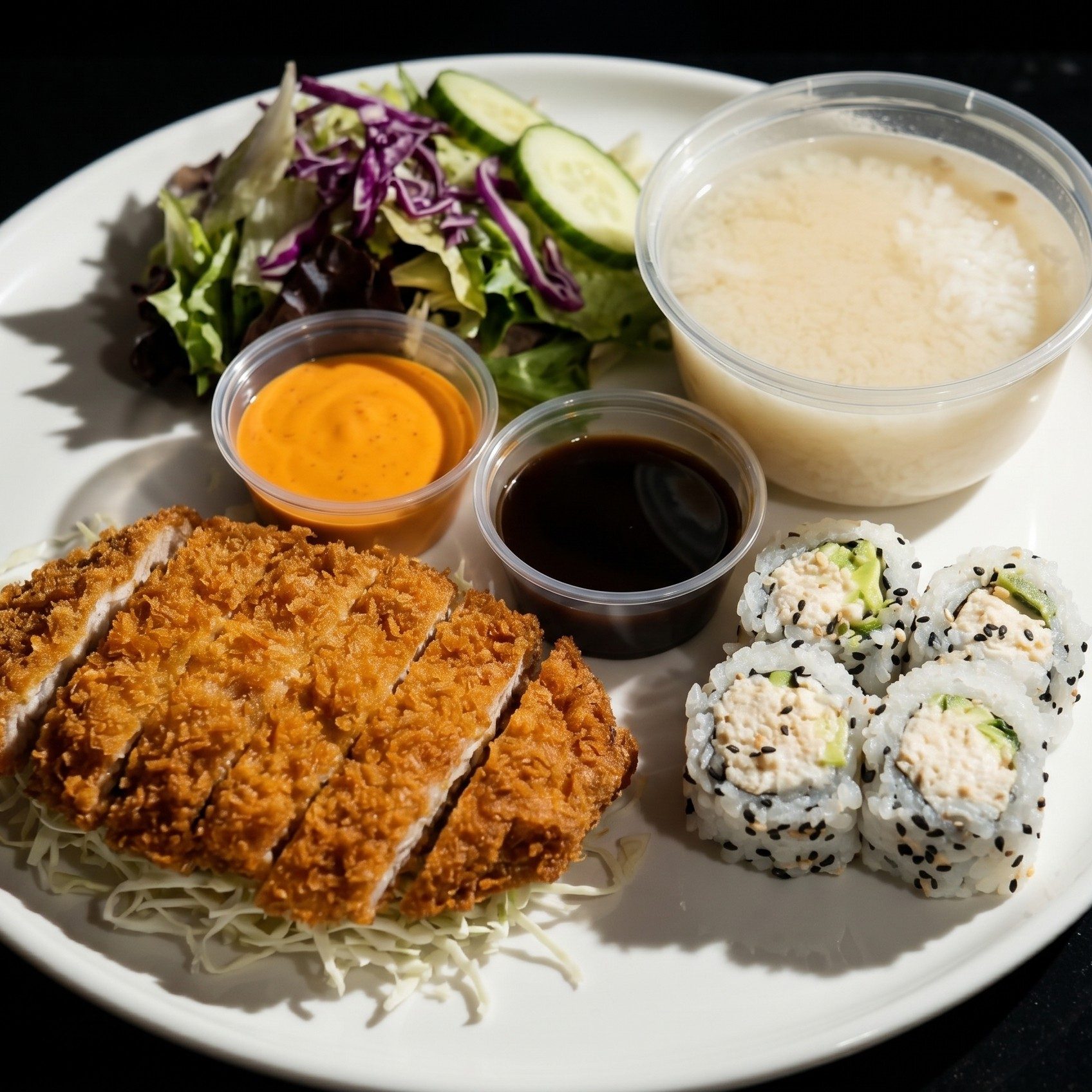 111. Pork Cutlet Lunch Bento.